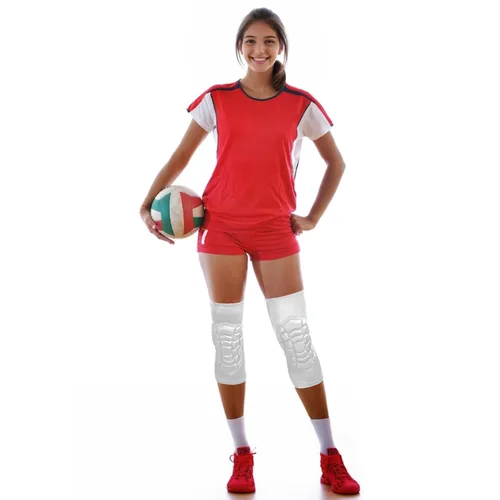 Vista 4 de Rodilleras de voleibol, transpirables, protección profesional, rodilleras acolchadas para hombres, mujeres, jóvenes, adultos, niñas, niños