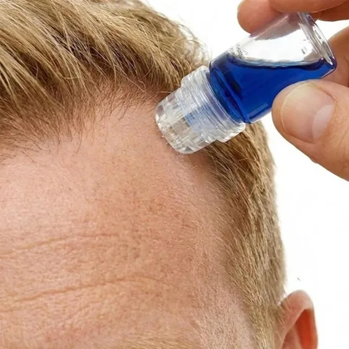 Vista 3 de Kit de renovación de cabello con micro infusión, suero para el cabello con ácido hialurónico, péptido y ampollas de suero botánico