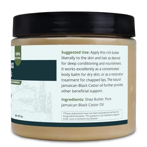 Vista 6 de Zatural Aceite de ricino negro cultivado orgánicamente para el cuerpo y el cabello, aceite de ricino negro jamaicano de calidad de 2 ingredientes