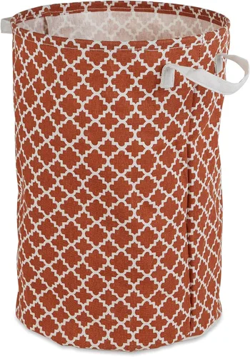 Vista 12 de DII Laundy Collection, cubo plegable recubierto de polietileno, celosía aguamarina, cesta para la ropa sucia