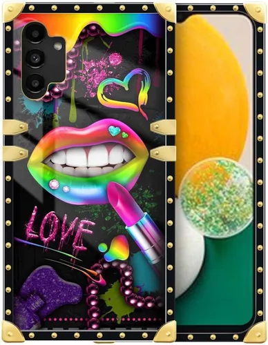 Vista 67 de Funda compatible con Samsung Galaxy A03S 4G, TPU suave de lujo y parte trasera de policarbonato duro para niñas y mujeres, funda protectora a prueba