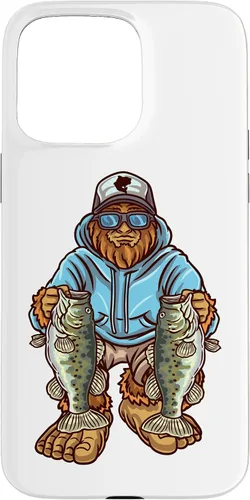 Vista 31 de Funda para iPhone 17, diseño de pescador de pie grande