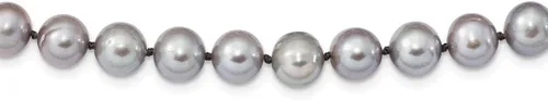 Vista 7 de 925 Sterling Silver 8mm Grey Freshwater Cultured Pearl Necklace Pendant Charm Fine Jewelry For Women Gifts For Her