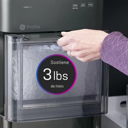 Vista 11 de GE Profile Opal 2.0 Máquina de hielo de pepitas de encimera Máquina de hielo con conectividad WiFi Esenciales de cocina inteligentes