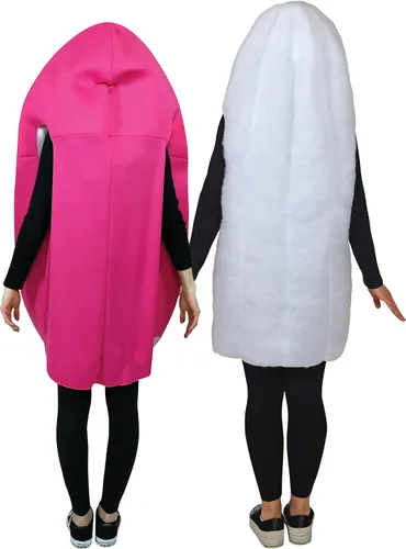 Vista 2 de Heavy Flow Days Fancy Ultimate Lady Parts & Tampon Parejas Disfraz de Halloween divertido para mujer y hombre, disfraz novedoso para adultos