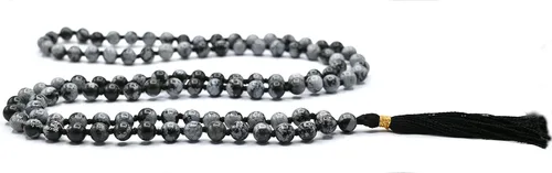 Vista 4 de Amazing Gemstone Japa Mala - Collar de 108 cuentas de oración y pulsera de muñeca Mala para meditación