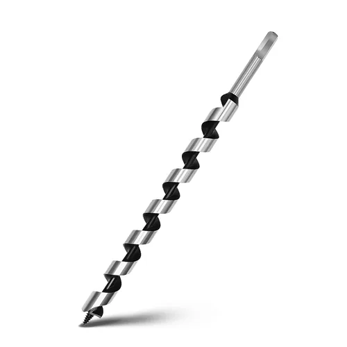 Vista 24 de Broca helicoidal de 0.94 x 11.8 pulgadas para madera, broca helicoidal con vástago hexagonal para madera blanda, madera dura, plástico