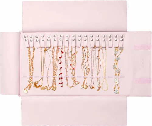 Vista 20 de UnionPlus Travel Necklaces Roll Organizer Anti-Tangle Air Blue Azul aire