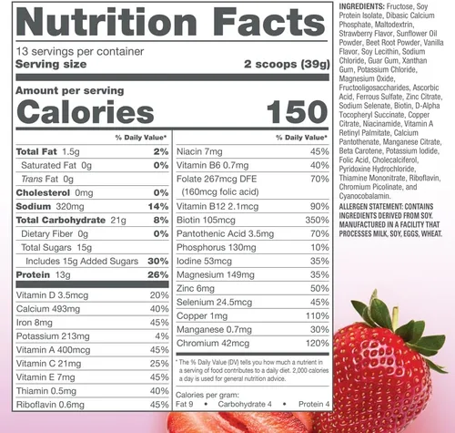 Vista 3 de Naturade Proteína de soja total en polvo, 0.53 onzas de proteína y 150 calorías por porción, soja sin OMG, 0.00 oz de grasa trans, sin lactosa