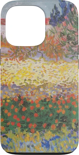 Vista 10 de iPhone 16 Vincent Van Gogh - Jardín floreciente con camino - caso de Arles