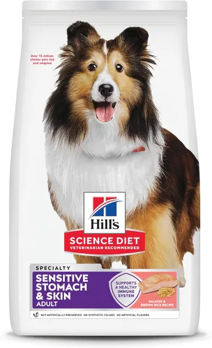 Vista 19 de Hill's Science Diet comida para perros adultos, estómago sensible y piel seca, Regular #1 recomendado por veterinarios, fórmula para adultos
