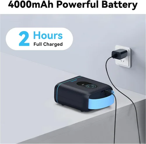 Vista 5 de TOPUMP Electric Paddle Board Pump TPS260, 20PSI Rechargeable SUP Pump