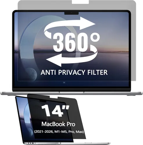 Vista 16 de Pantalla de privacidad magnética colgante de 21.5 pulgadas para monitor de pantalla ancha de 16:9, pantalla de privacidad extraíble, antirreflejos
