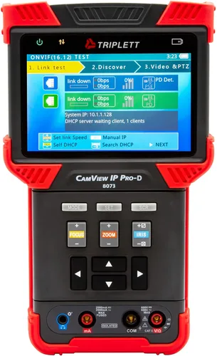 Vista 18 de Triplett 8071 CamView IP Pro+ CCTV Cámara Probador con servidor DHCP incorporado - IP, NTSC/PAL, AHD, TVI