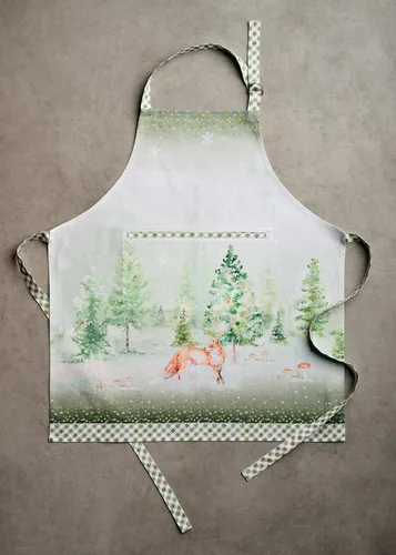 Vista 1227 de Maison d' Hermine Delantales para mujer con bolsillo, 100% algodón (27.50 x 31.50 pulgadas)