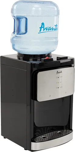 Vista 3 de Avanti Dispensador de enfriador de agua de carga superior, capacidad para botellas de 3 y 5 galones con depósito de acero inoxidable, temperatura
