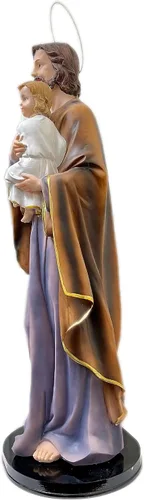 Vista 2 de Figura de estatua de San José Jesús Imagen Estatua San José Regalo religioso Arte católico 24 pulgadas de alto