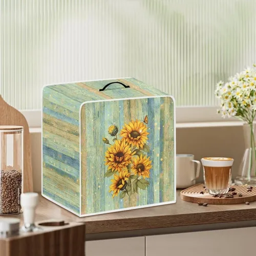 Vista 95 de Funda para cafetera, poliéster, azul, se adapta a la mayoría de máquinas de café estándar, protector resistente al polvo, huellas dactilares Playa