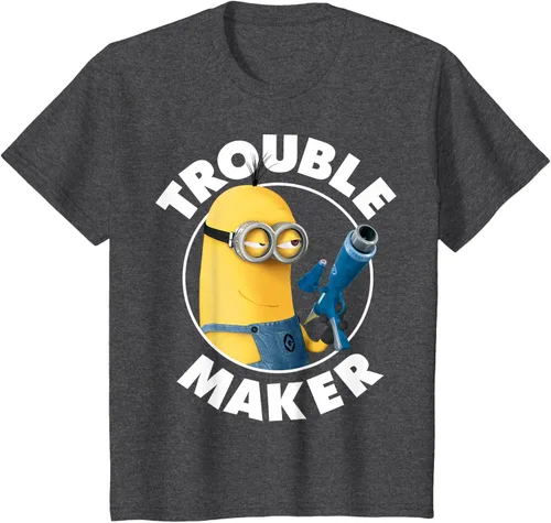 Vista 37 de Despicable Me Minions Kevin Fabricante de Problemas Gráfico Camiseta Negro