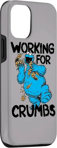 Vista 3 de iPhone 12/12 Pro Sesame Street Cookie Monster Trabajo para migas caso
