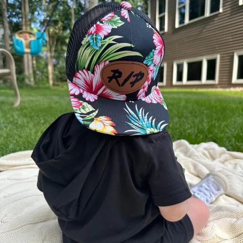 Vista 2 de Sombrero personalizado para bebé, sombreros de bebé personalizados para niños pequeños, sombrero de camionero personalizado para niños, gorra