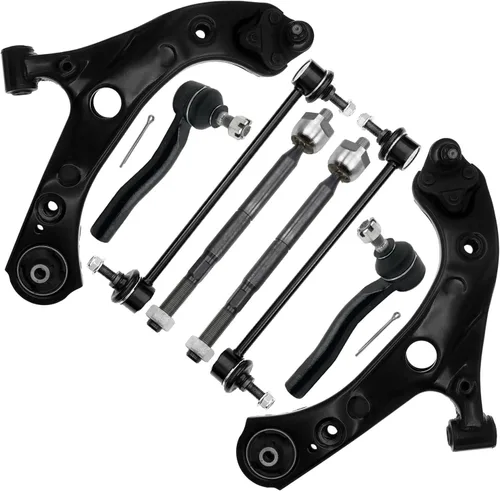 Vista 70 de Detroit Axle - Kit de brazos de control de extremo de 8 piezas para Toyota 2001-2003 Highlander 2002-2003 Camry Lexus ES300, 2 conjuntos de brazos