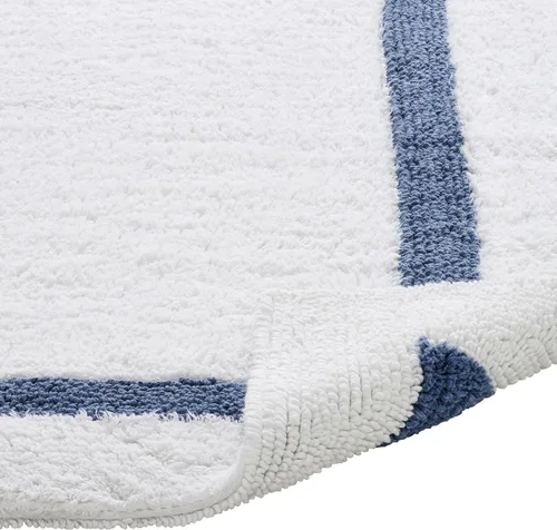 Vista 84 de Better Trends - Alfombra de baño 100% algodón reversible, altamente absorbente y lavable a máquina, suave, tapete de ducha para piso de baño