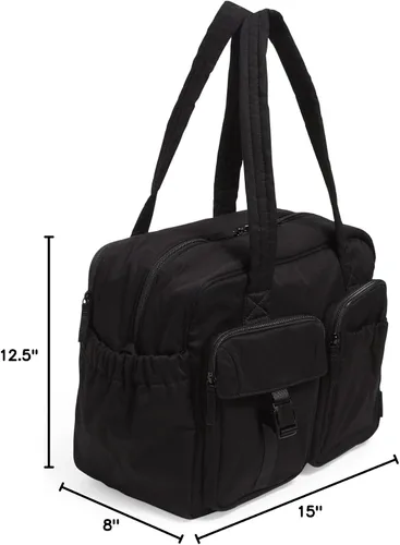 Vista 6 de Bolsa de viaje de gran tamaño de algodón para mujer
