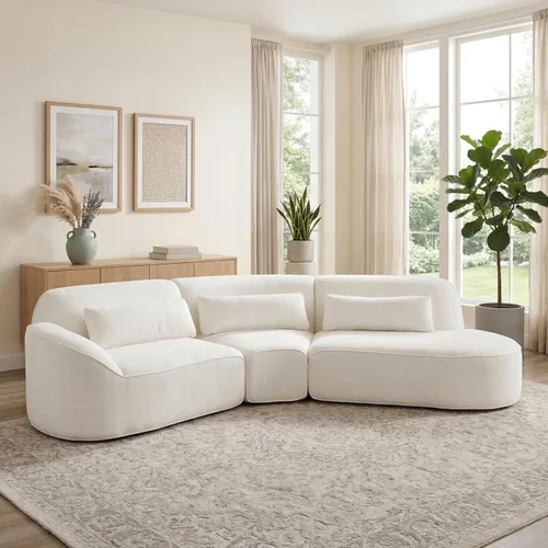 Vista 5 de Christopher Knight Home Kiin - Sofá modular modular de 123 pulgadas, moderno sofá grande curvado, cómodo sofá modular tapizado para sala de estar