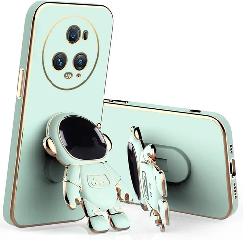 Vista 11 de Compatible con Honor Magic 5 Pro Funda con chapado creativo de astronauta de dibujos animados rosa, funda para teléfono Honor Magic 5 Pro, funda