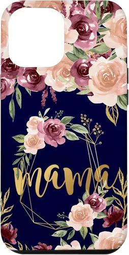 Vista 26 de Mama Floral New Mom Flower Print Pregnant Woman Watercolor Case for iPhone 17