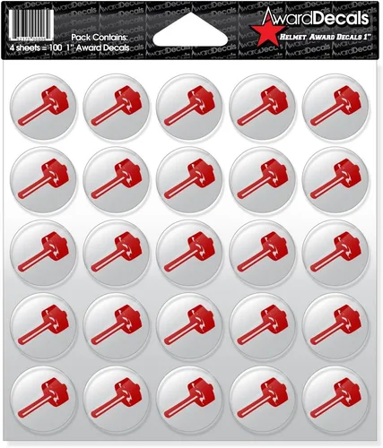 Vista 3 de Award Decals Sledgehammer (negro sobre transparente)