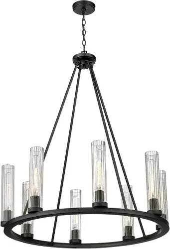 Vista 5 de Z-Lite 3031-8BRZ Beau Candelabro, 8 luces 480 vatios totales, bronce