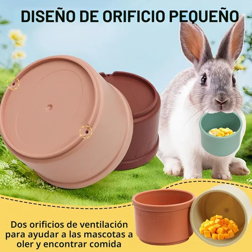 Vista 4 de 8 tazas apilables de conejillo de conejo, tazas apilables Vasos apilables para conejos coloridos juguetes reutilizables para conejos, cobayas