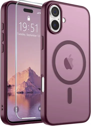 Vista 65 de SUPFINE Funda magnética para iPhone SE 2022 (3ª)/2020 (2ª), iPhone 8 (compatible con MagSafe) (protección contra caídas de grado militar), funda