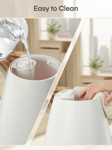 Vista 7 de Humidificadores para dormitorio, habitación grande, hogar, 5 L, humidificador de llenado superior silencioso de niebla fría con difusor de aceite