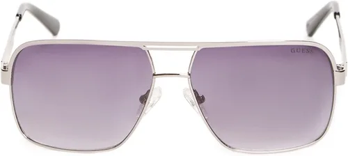 Vista 2 de GUESS Factory - Gafas de sol de metal para hombre, plateado