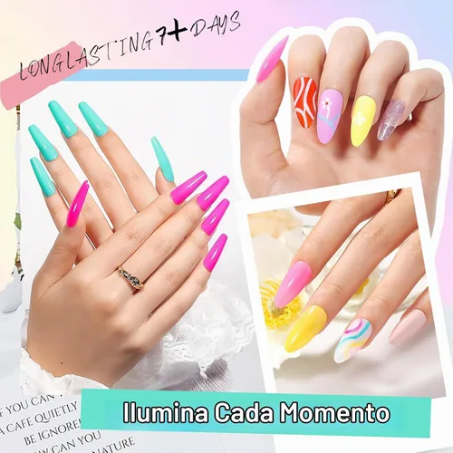 Vista 5 de MIZHSE Juego de esmaltes de uñas de secado rápido, 24 colores para primavera y verano, esmalte de uñas regular, sin gel, secado al aire, rápido