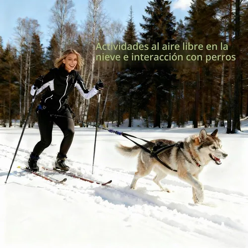 Vista 6 de Arnés de tracción para perros - Peso y correr (verde bosque, M)