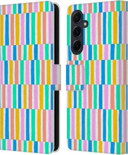 Vista 55 de Head Case Designs Officially Licensed Ninola Brushstrokes Multi Colorful Leather Wallet Case Compatible with Samsung Galaxy A07 4G