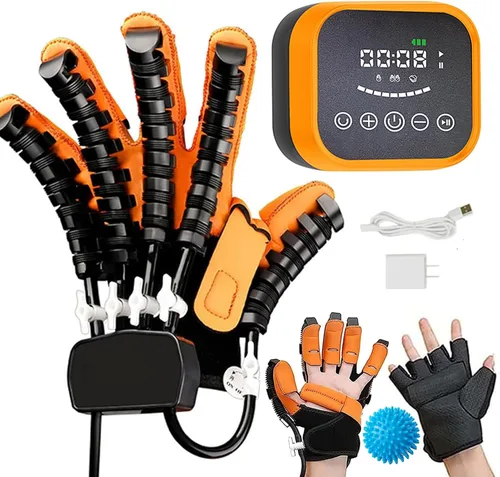Vista 8 de gaoxiao Hand Function Rehabilitation Robotic Gloves Generations Hemiplegia, Rehabilitation Robot Gloves Hand Exerciser, Finger for Stroke Aids