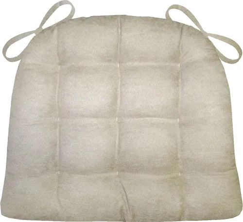 Vista 57 de Barnett Almohadilla para silla de comedor con lazos. Gamuza microfibra, microgamuza, reversible, relleno de espuma de látex, se puede lavar a Negro
