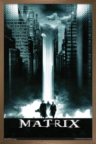 Vista 15 de Trends International The Matrix - Póster de pared de arte clave, 14.725 x 22.375 pulgadas, versión enmarcada de madera de granero Versión enmarcada