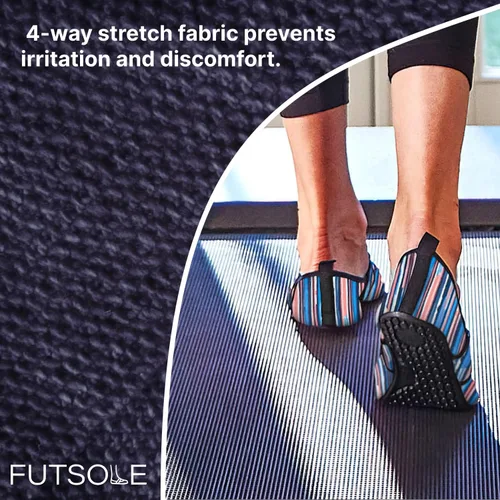 Vista 7 de Futsole - Zapatos de cara suave para interiores y exteriores, calzado plegable y flexible para deportes, ejercicio, yoga o viajes, zapatos de baile