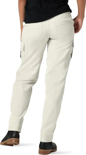 Vista 3 de Lee Pantalón cargo Petite Flex to Go con costuras de tiro medio para mujer