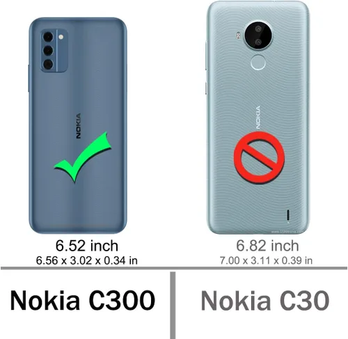 Vista 2 de Osophter Para Nokia C300 Caso: con 2 unids Protector de pantalla de absorción de golpes Flexible TPU Caucho Cubierta protectora para Nokia C300