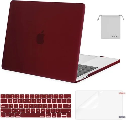 Vista 37 de MOSISO - Carcasa rígida de plástico, cubierta de teclado, protector de pantalla y bolsa de almacenamiento para MacBook Pro 13 pulgadas/33 cm