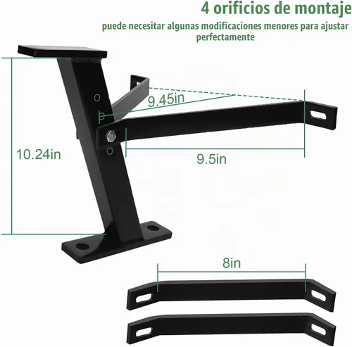 Vista 2 de Eapele Enganche de Remolque para Cortacésped, Enganche de Remolque para Tractor de Jardín, Construcción de Hierro Sólido, Compatible con Cortacésped