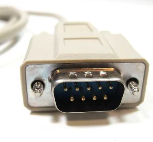 Vista 4 de DB9 macho a DB9 hembra 9C Serial recto a través del cable de 6 pies