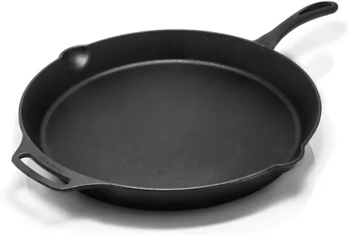 Vista 11 de Petromax - Sartén de fuego de hierro fundido para acampar con un mango fp20-t de 8 pulgadas
